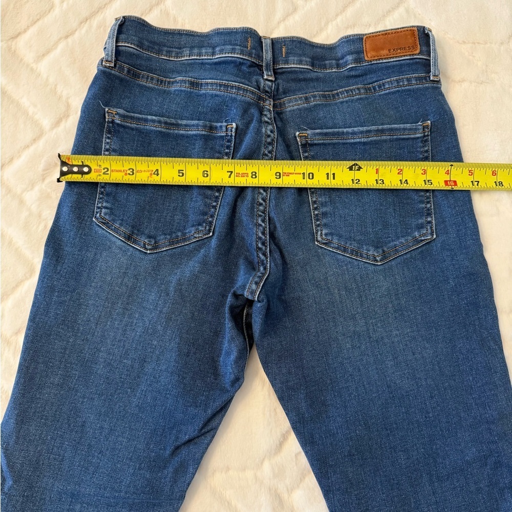 Express Women's Dark Blue Skinny Jeans - Picture 5 of 11